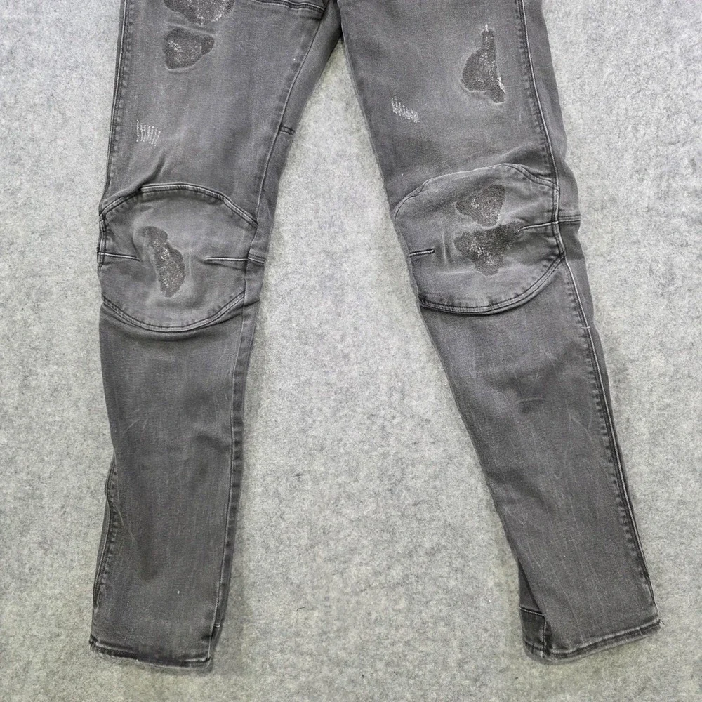 G-Star RAW Jeans Mens‎ 32x32 Gray 5620 Slim Tapered Restored Biker Denim